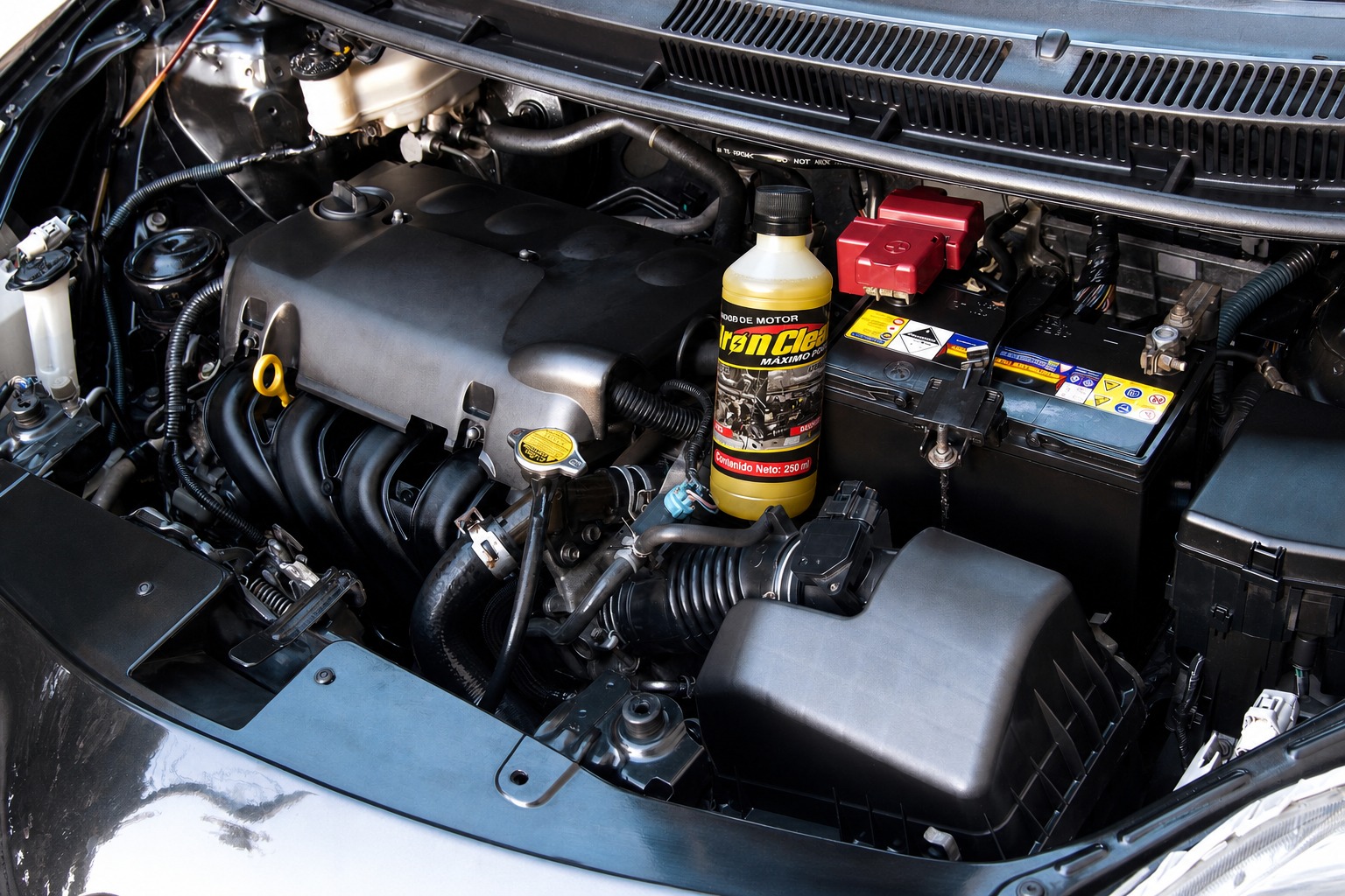 Limpiador de Motor Iron Clean aplicado en motor real